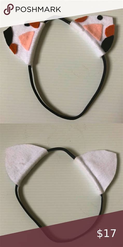 Adorable Calico Cat Ears Headband! 🐱 in 2021 | Cat ears headband, Ear ...