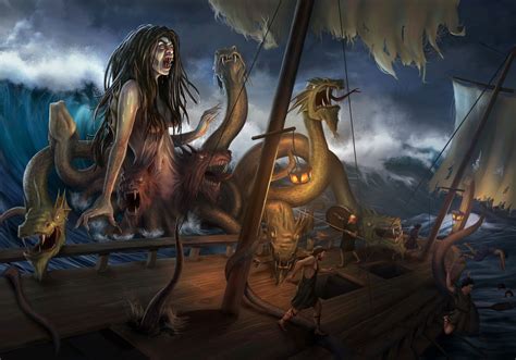 ArtStation - Scylla, Markus Stadlober | Greek mythology art, Mythological creatures, Legendary ...