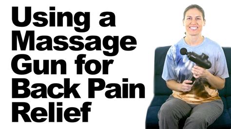 How to Use a Percussion Massage Gun for Back Pain Relief Hip Massage, Neck And Shoulder Pain ...