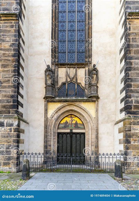 The Door of the Castle Church Door in Wittenberg Where Martin Luther Nailed His 95 Theses in ...