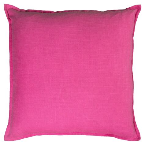 Rizzy Home Solid Cotton Decorative Throw Pillow, 20" x 20", Hot Pink - Walmart.com