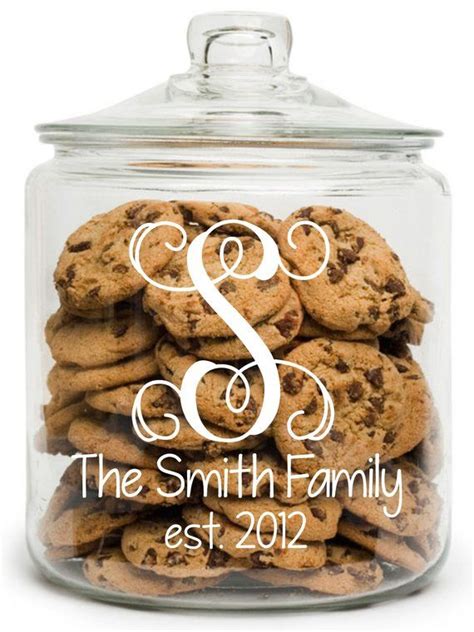 Personalized Cookie Jar Personalized Treat Jar Wedding | Etsy ...