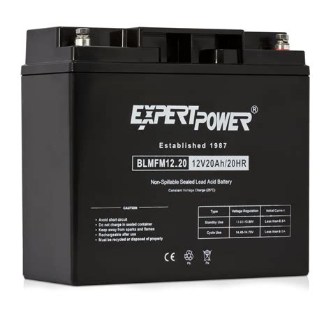 ExpertPower EXP12200 12 Volt 20 Ah Rechargeable Battery With Threaded Terminals - Walmart.com