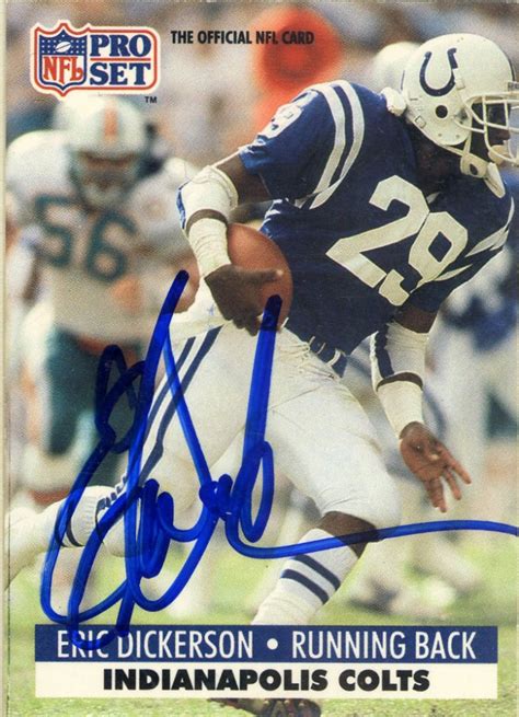 Dickerson, Eric | The Football Autograph Encyclopedia