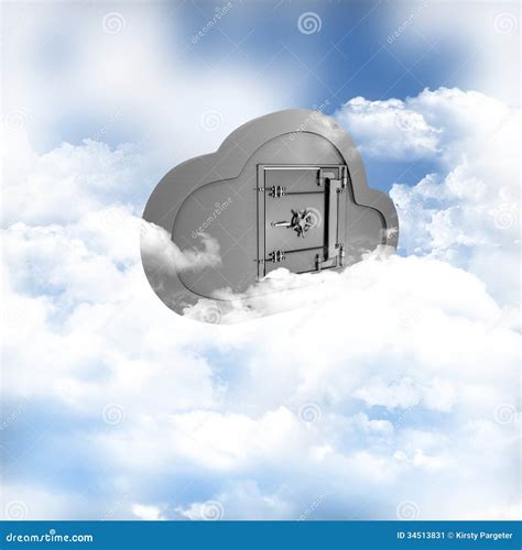 Online Storage in the Clouds Stock Illustration - Illustration of ...