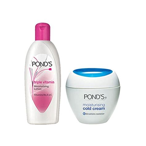 POND'S Triple Vitamin Moisturising Body Lotion, 300ml with Free POND'S Moisturising Cold Cream ...