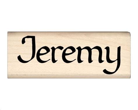 Jeremy Name Rubber Stamp for Kids | Etsy