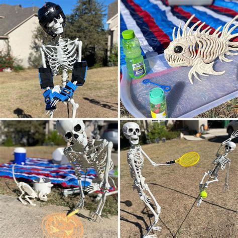 31 Funny Skeleton Scenes Created By This Family From Texas In The Lead ...