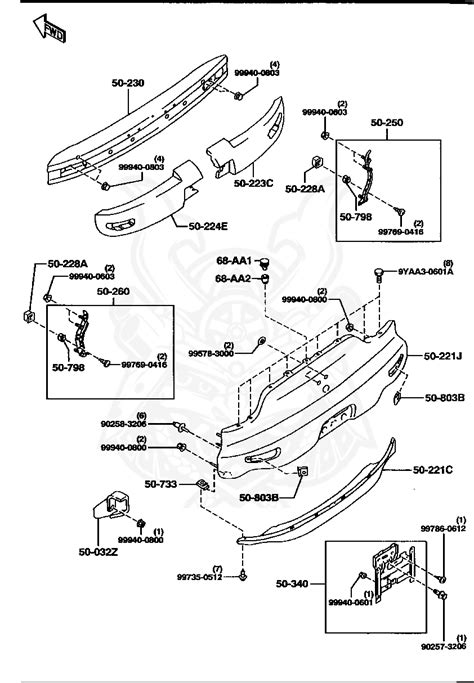 FD01503B0A - Mazda - Rear Bumper Bracket (l) - Nengun Performance