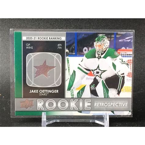 NHL ROOKIE CARD ROOKIE RETROSPECTIVE JAKE OETTINGER