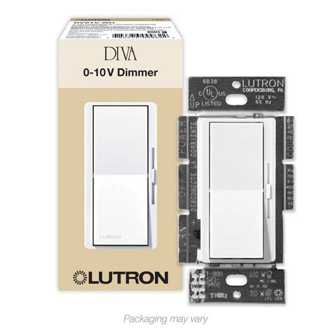 Lutron Diva 8-Amp 3-Way White LED Dimmer at Lowes.com