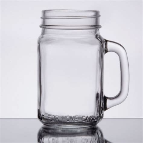 6 Core 16 Oz Mason Jar Drinking Glass Jars With Handle & Lid | eBay