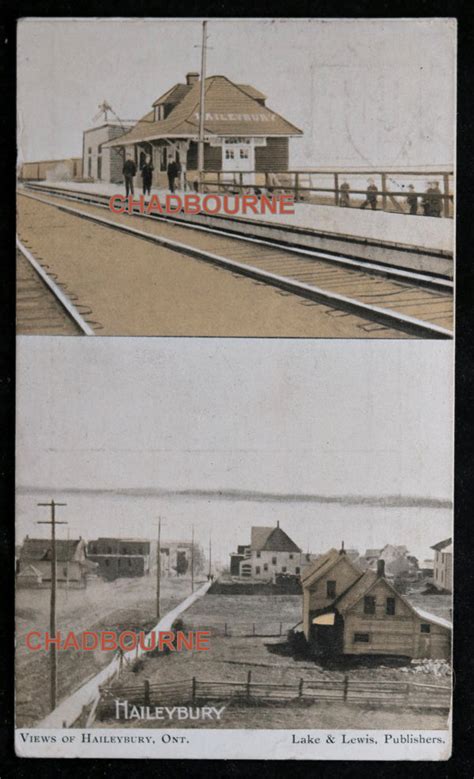 1906 photo postcard of Haileybury, Northern Ontario - Chadbourne Antiques & Collectibles