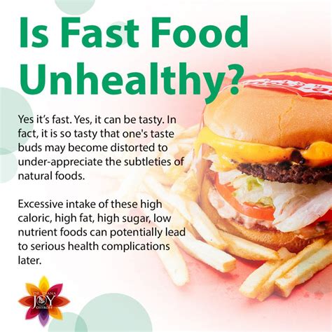 Why is Fast Food Bad and Unhealthy? The Dangers of Fast Food - Dr. Diana Joy Ostroff