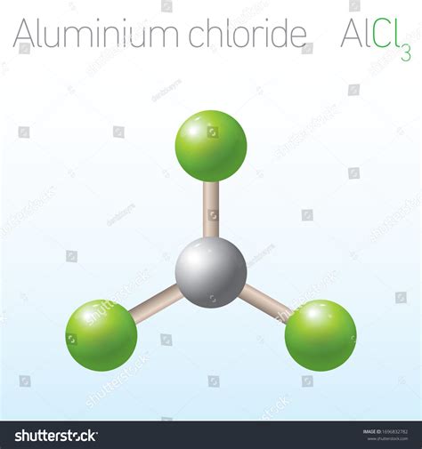 Aluminium Chloride Alcl3 Structural Chemical Formula Stock Vector ...