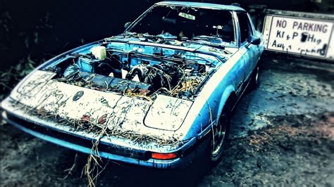 I found an abandoned Mazda RX-7 - YouTube