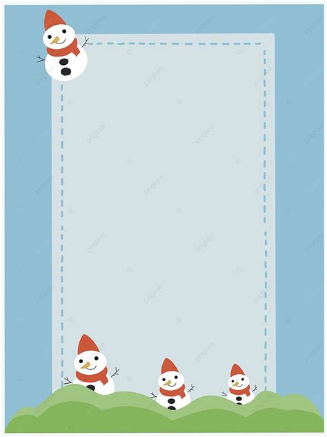 Snowman Cartoon Background Picture, Simple, Cartoon, Material ...