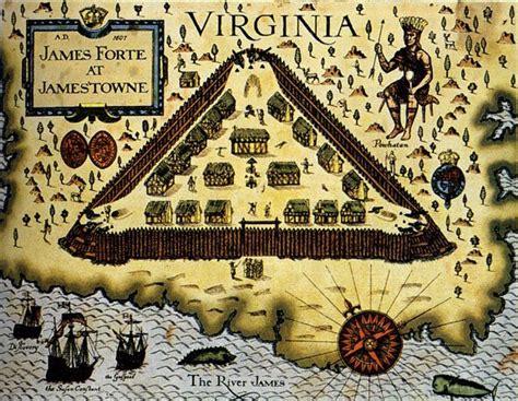 Fort James, Jamestown, Virginia map