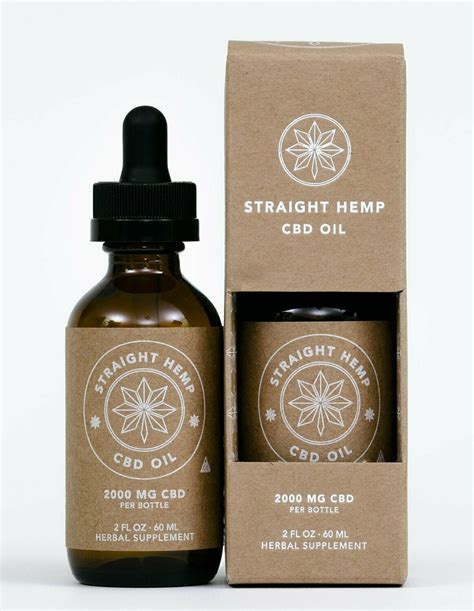 Straight Hemp Full Spectrum CBD Oil 2000mg