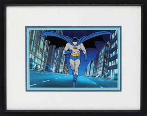 Nine 1960s Filmation Batman production cels