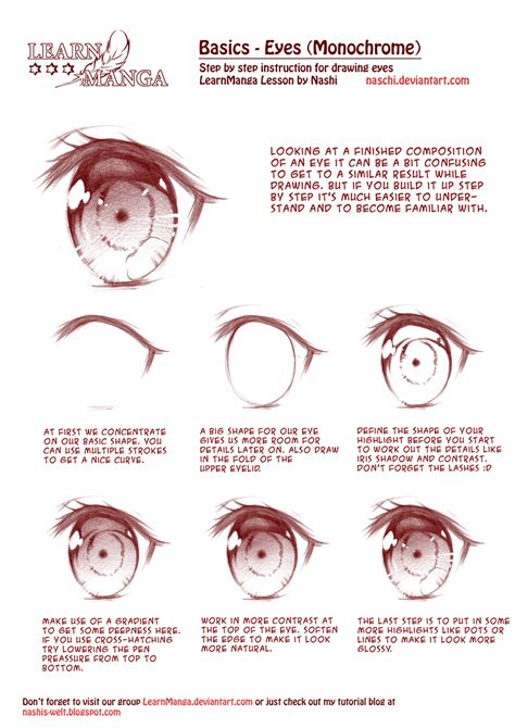 Learn Manga Basics: Eyes-BW by Naschi on DeviantArt