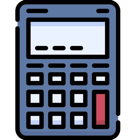 Icono de Calculadora Generic Outline Color