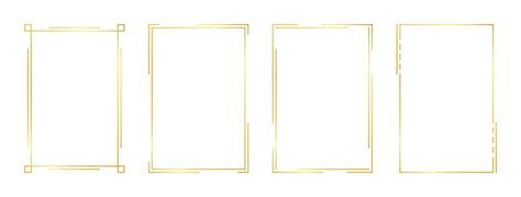 rectangle gold frame 10722810 Vector Art at Vecteezy