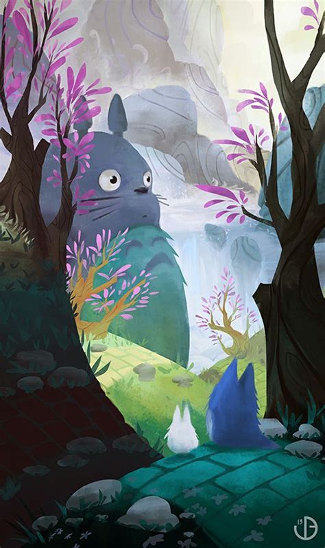 Cool Totoro art | Ghibli art, Studio ghibli art, Studio ghibli movies