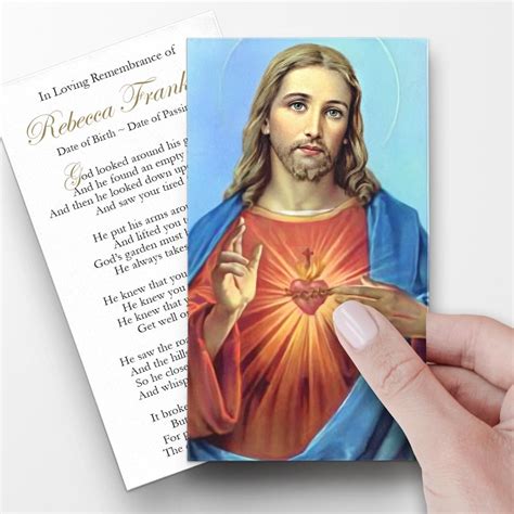 Prayer Cards, Memorial Prayer Cards, Catholic Prayer Cards ...