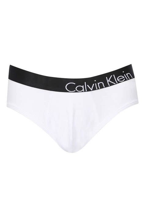 Buy CALVIN KLEIN UNDERWEAR White Mens Solid Briefs | Shoppers Stop