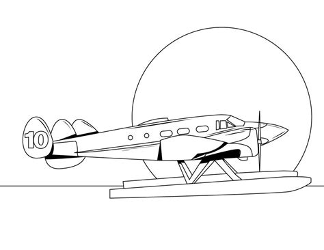 Free Airplane Coloring Pages