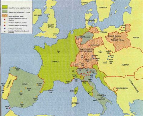 Map Of Europe During Napoleonic Wars - United States Map