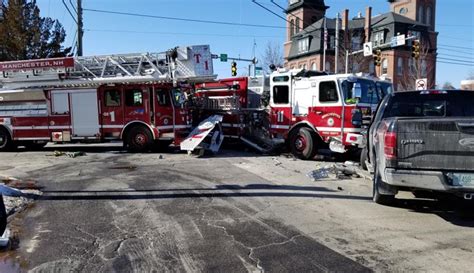 9 people taken to hospital after crash involving 2 fire trucks in Manchester, NH – Boston News ...