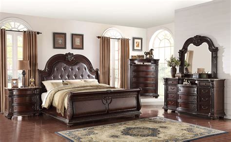 Stanley Bedroom Suite Beautifully Sculptured Curved Fronts and Multi-Tiered Marble Tops, Padded ...