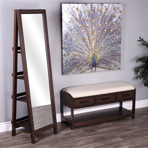 Atlas Dark Brown Mirror with Shelves - Butler Specialty Co. - Touch of Modern