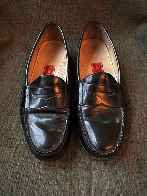 Cole Haan Mens Casual Shoes Black Leather Penny Loafers Size 10 D - Etsy