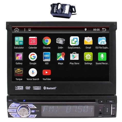 Android 6.0 Car Stereo 1 Din Car DVD Player GPS Navigation Headunit ...