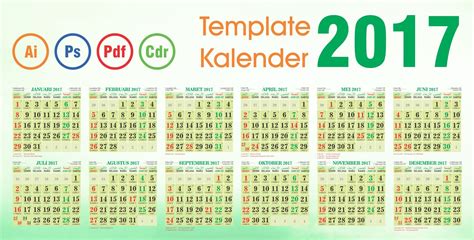 Template kalender 2017 Islami | Fadhil Design