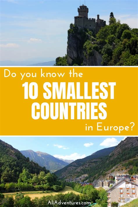 10 Smallest Countries in Europe - Ali's Adventures