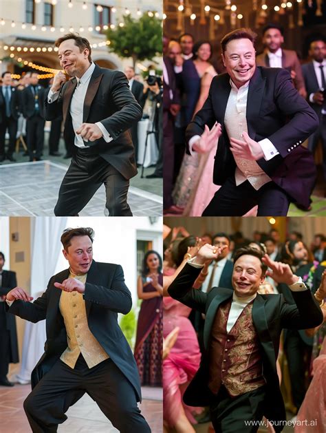 Elon Musk Elegantly Dancing at a HighResolution Wedding Event | JourneyArt