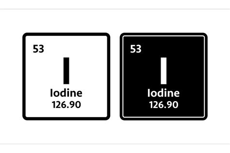 Iodine Symbol. Chemical Element Graphic by DG-Studio · Creative Fabrica