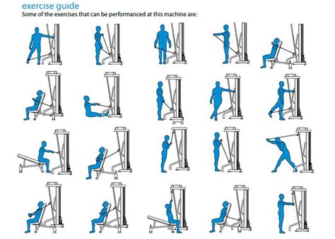 BH L530 Workout Chart | Cable crossover machine, Cable workout, Workout ...