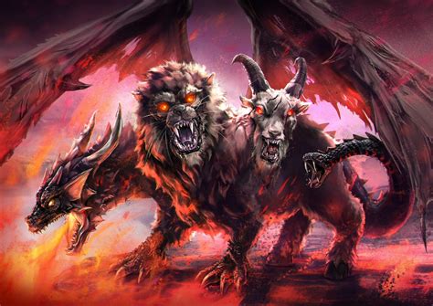 Chimera, fantasy art, creature, artwork, HD Wallpaper | Rare Gallery