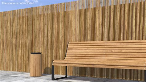 Bamboo Fence Dark Color 3D Model - TurboSquid 1991701