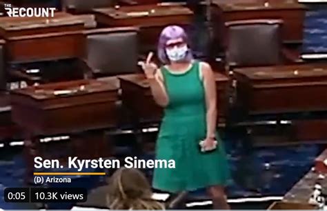 Democrat Senator Kyrsten Sinema Appears On The Senate Floor… With Purple Hair! — UPDATE: NPR ...