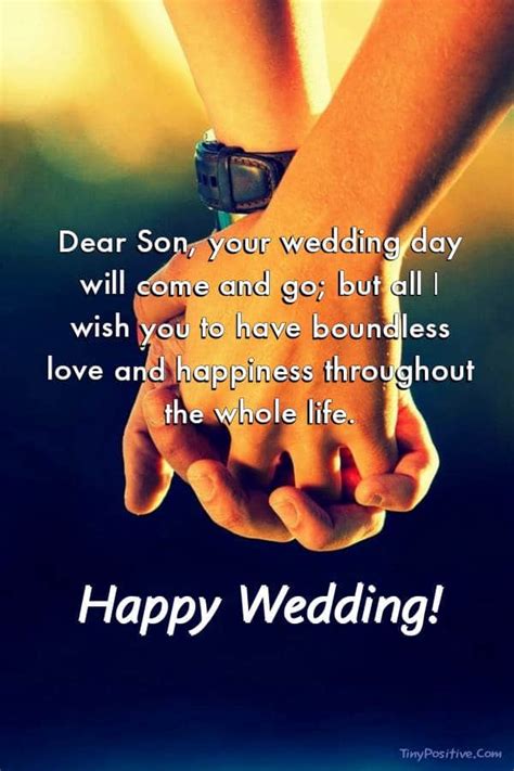 70 Wedding Wishes For Son – Messages & Quotes – Tiny Positive