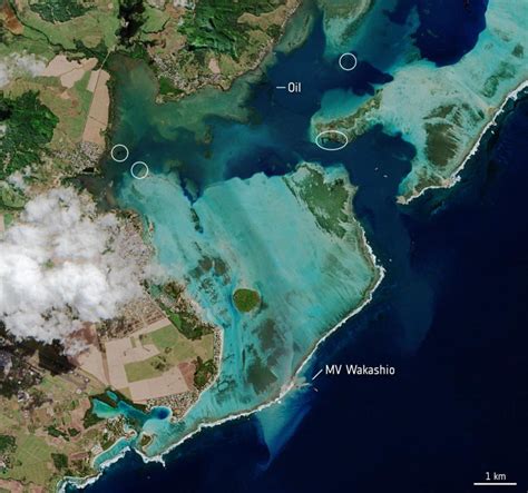 Mauritius Oil Spill Spotted From Space – Island Has Declared a “State of Environmental Emergency”