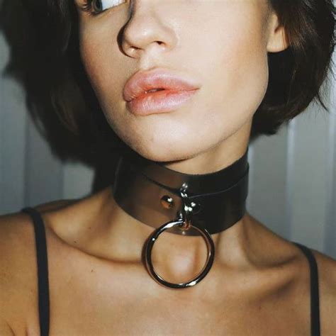 Leather BDSM Collar / Submissive Collar for Women | Etsy