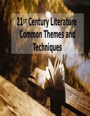 21ST Century Literature Common Themes and Techniques.pptx - 21ST Century Literature Common ...