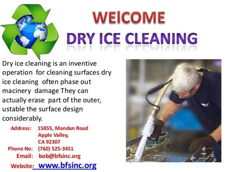 Dry ice cleaning